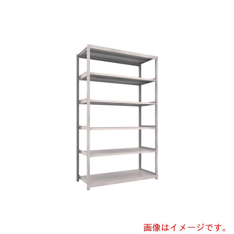 【別途送料あり】トラスコ中山（TRUSCO）　TRUSCO　　スチールラック　Ｍ２型軽中量棚　１４６０×８８０×Ｈ２４００　６段　単体　　ネオグレー　【品番：M2-8596】