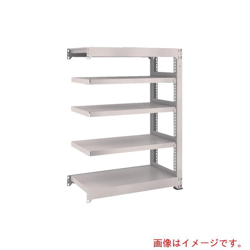 【別途送料あり】トラスコ中山（TRUSCO）　TRUSCO　スチールラック　Ｍ３型中量棚　１８００×１１２１×Ｈ１２００　５段　連結　ネオグレー　【品番：M3-46125B】