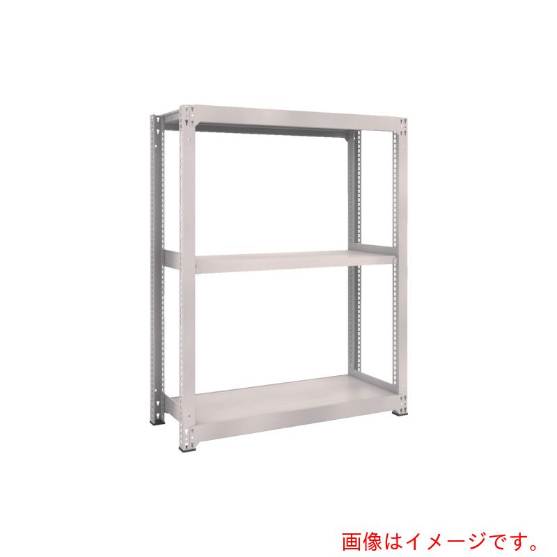【別途送料あり】トラスコ中山（TRUSCO）　TRUSCO　スチールラック　Ｍ３型中量棚　１５００×１１２１×Ｈ１５００　３段　単体　ネオグレー　【品番：M3-55123】