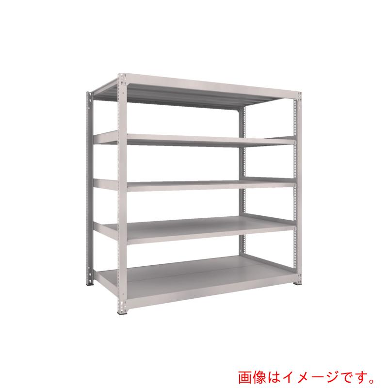 【別途送料あり】トラスコ中山（TRUSCO）　TRUSCO　スチールラック　Ｍ３型中量棚　９００×１１２１×Ｈ１８００　５段　単体　ネオグレー　【品番：M3-63125】