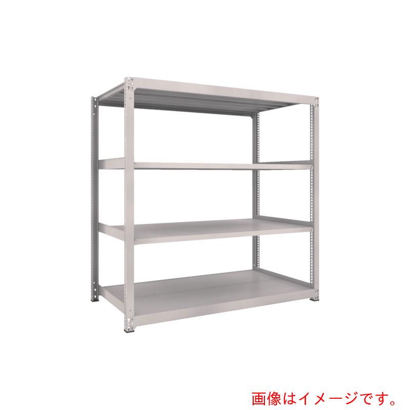 【別途貨物輸送あり】トラスコ中山（TRUSCO） TRUSCO スチール写真仕合わせ Ｍ３型中量棚 １２００×１１２１×Ｈ１８００ ４段 単体 ネオ薄墨色 【品番：M3-64124】