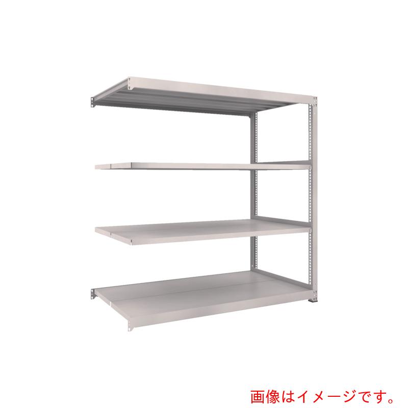 【別途送料あり】トラスコ中山（TRUSCO） TRUSCO スチールラック Ｍ３型中量棚 １２００×１１２１×Ｈ１８００ ４段 連結 ネオグレー 【品番：M3-64124B】