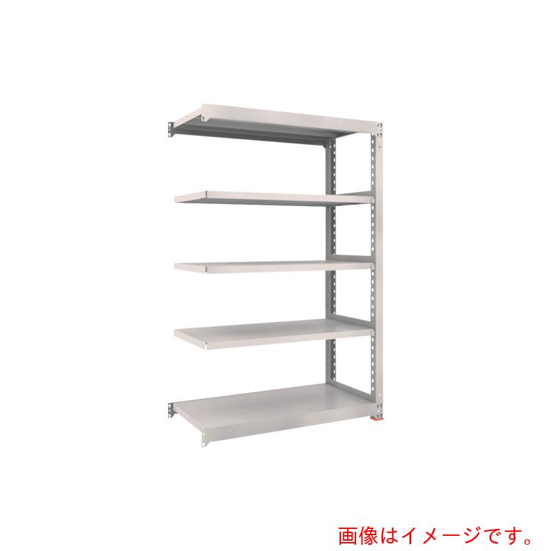 【別途送料あり】トラスコ中山（TRUSCO）　TRUSCO　Ｍ３型中量棚　Ｈ１８００　連結型　Ｗ１２００　Ｄ１１２１　６段　免震樹脂ベース付　ネオグレー　【品番：M3-64126BSFC】
