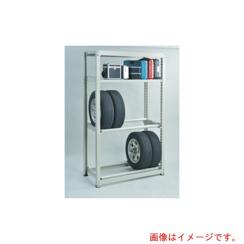 【別途送料あり】トラスコ中山（TRUSCO） TRUSCO スチールラック Ｍ３型中量棚 １５００Ｘ７２１ＸＨ１８００ 棚板３段＋タイヤ１段 【品番：M3-6573Y1】