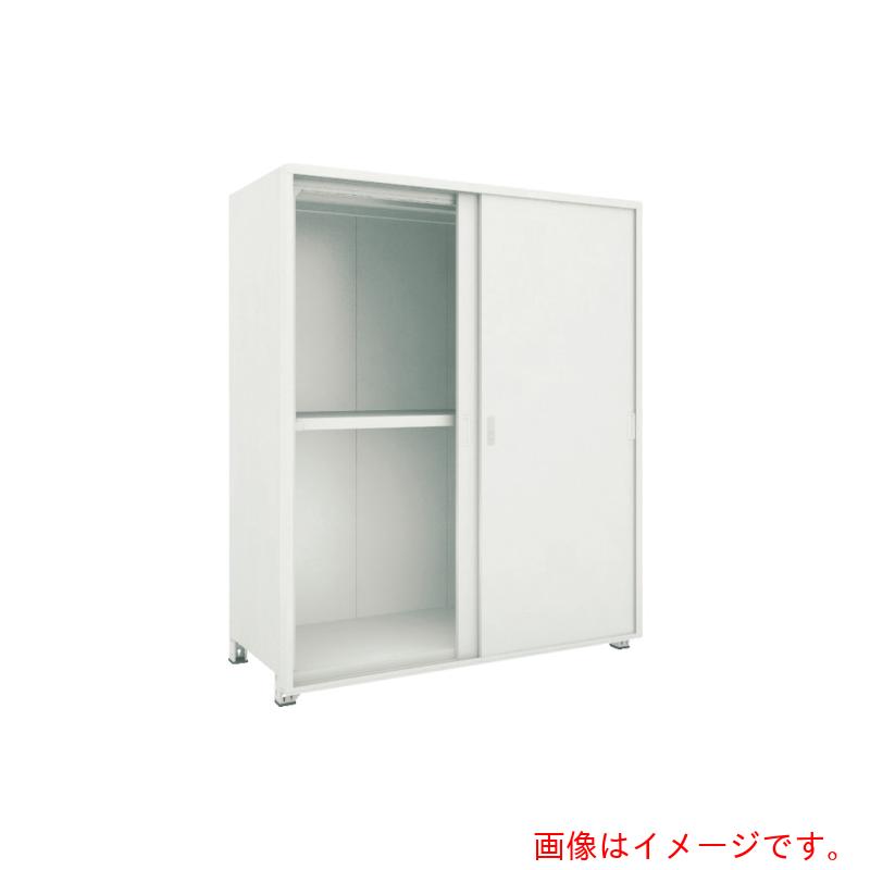 【別途貨物輸送あり】トラスコ中山（TRUSCO） TRUSCO Ｍ３型棚 背板・側板・引違扉付 Ｗ１８００ＸＤ５７１ ３段 【品番：M3-6663-SGK】