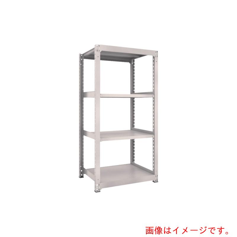 【別途送料あり】トラスコ中山（TRUSCO）　TRUSCO　スチールラック　Ｍ３型中量棚　９００Ｘ７２１ＸＨ２１００　４段　単体　ネオグレー　【品番：M3-7374】｜住設プロ　店