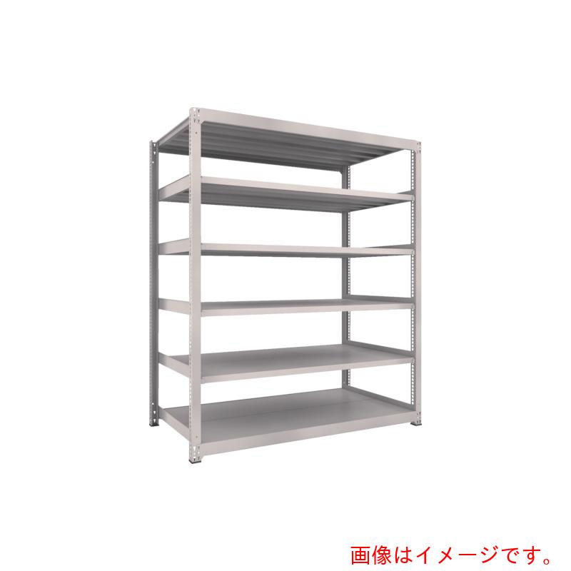 【別途送料あり】トラスコ中山（TRUSCO）　TRUSCO　スチールラック　Ｍ３型中量棚　１２００×１１２１×Ｈ２１００　６段　単体　ネオグレー　【品番：M3-74126】