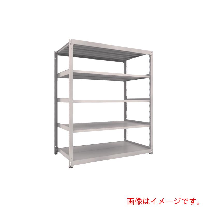 【別途貨物輸送あり】トラスコ中山（TRUSCO） TRUSCO スチール写真仕合わせ Ｍ３型中量棚 １８００×１１２１×Ｈ２１００ ５段 単体 ネオ薄墨色 【品番：M3-76125】