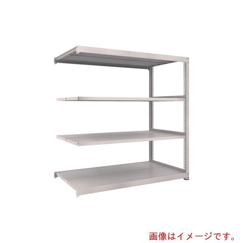 【別途送料あり】トラスコ中山（TRUSCO）　TRUSCO　スチールラック　Ｍ３型中量棚　１８００Ｘ７２１ＸＨ２１００　４段　連結　ネオグレー　【品番：M3-7674B】