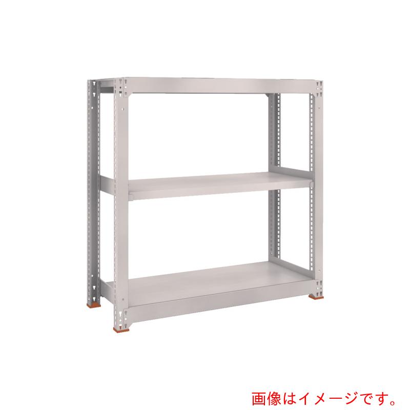 【別途送料あり】トラスコ中山（TRUSCO）　TRUSCO　スチールラック　Ｍ５型中量棚　９００Ｘ７２１ＸＨ１５００　３段　単体　免震樹脂ベース付　ネオグレー　ネオグレー　【品番：M5-5373SFC】