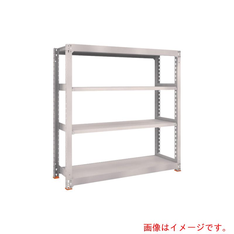 【別途送料あり】トラスコ中山（TRUSCO）　TRUSCO　スチールラック　Ｍ５型中量棚　１５００×４７１×Ｈ１５００　４段　単体　免震樹脂ベース付　ネオグレー　ネオグレー　【品番：M5-5554SFC】