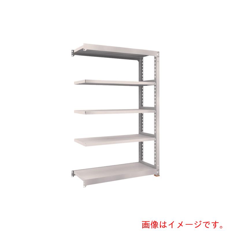 【別途送料あり】トラスコ中山（TRUSCO）　TRUSCO　スチールラック　Ｍ５型中量棚　１２００×４７１×Ｈ１８００　５段　連結　免震樹脂ベース付　ネオグレー　ネオグレー　【品番：M5-6455BSFC】