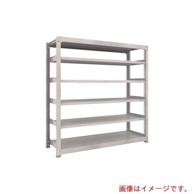 【別途貨物輸送あり】トラスコ中山（TRUSCO） TRUSCO スチール写真仕合わせ Ｍ５型中量棚 １８００×４７１×Ｈ１８００ ６段 単体 免震脂軍事基地付 ネオ薄墨色 ネオ薄墨色 【品番：M5-6656SFC】