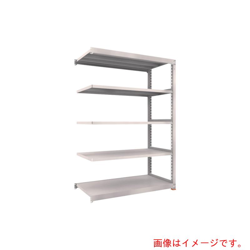 【別途送料あり】トラスコ中山（TRUSCO）　TRUSCO　スチールラック　Ｍ５型中量棚　１５００Ｘ７２１ＸＨ２１００　５段　連結　免震樹脂ベース付　ネオグレー　ネオグレー　【品番：M5-7575BSFC】 41,055円