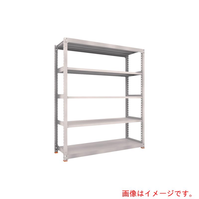 【別途送料あり】トラスコ中山（TRUSCO）　TRUSCO　スチールラック　Ｍ５型中量棚　９００Ｘ４７１ＸＨ２４００　５段　単体　免震樹脂ベース付　ネオグレー　ネオグレー　【品番：M5-8355SFC】｜住設プロ　店