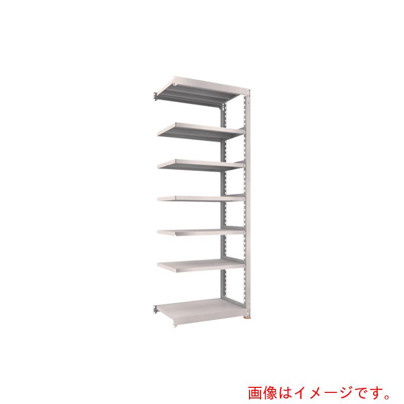 【別途送料あり】トラスコ中山（TRUSCO）　TRUSCO　スチールラック　Ｍ５型中量棚　９００&times;５７１&times;Ｈ２４００　７段　連結　免震樹脂ベース付　ネオグレー　ネオグレー　【品番：M5-8367BSFC】｜住設プロ　店