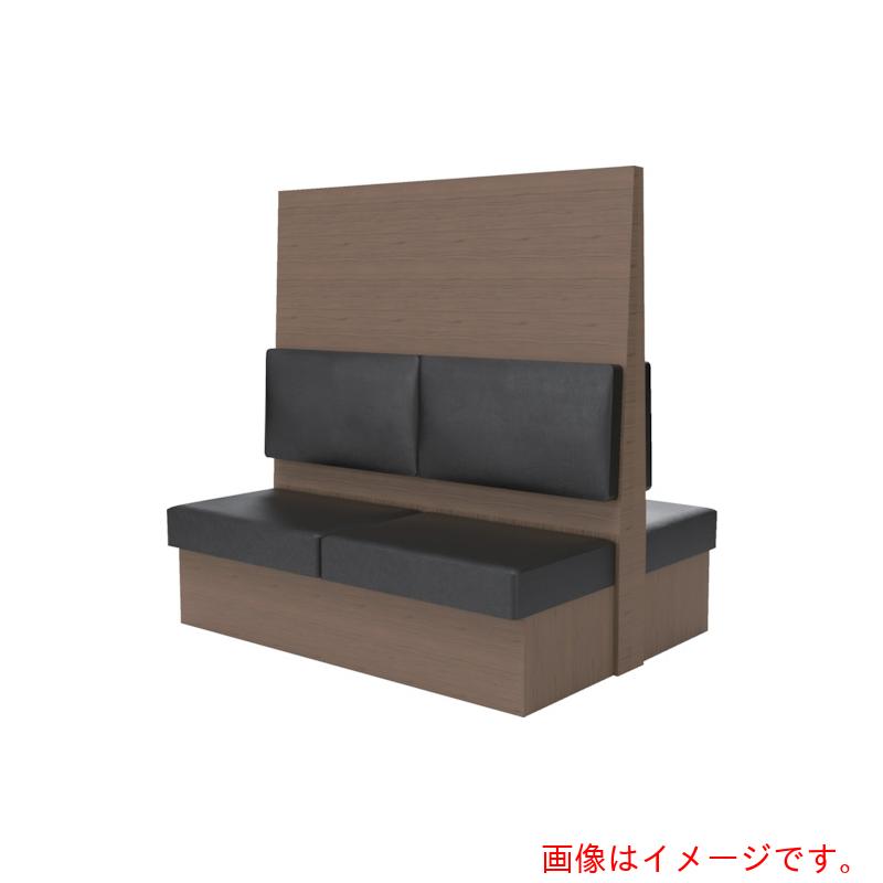 【別途貨物輸送あり】トラスコ中山（TRUSCO） TRUSCO ミーティングベンチダブル Ｈ１８００ＸＷ１８００ＸＤ９６０肌理タークブラウン 出どころなめし革黒いこと 【品番：MBW66DBLBK】
