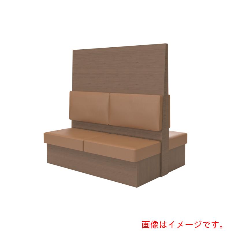 【別途貨物輸送あり】トラスコ中山（TRUSCO） TRUSCO ミーティングベンチダブル Ｈ１８００ＸＷ１８００ＸＤ９６０肌理タークブラウン 出どころなめし革赤銅色 【品番：MBW66DBLBR】