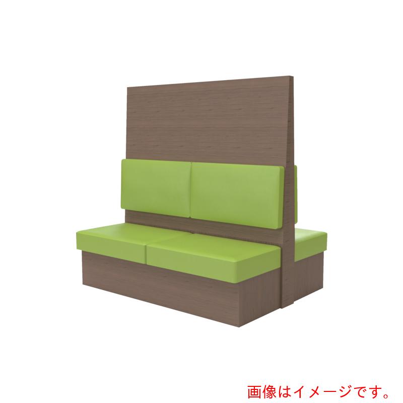 【別途貨物輸送あり】トラスコ中山（TRUSCO） TRUSCO ミーティングベンチダブル Ｈ１８００ＸＷ１８００ＸＤ９６０肌理タークブラウン 出どころなめし革緑であること 【品番：MBW66DBLGR】