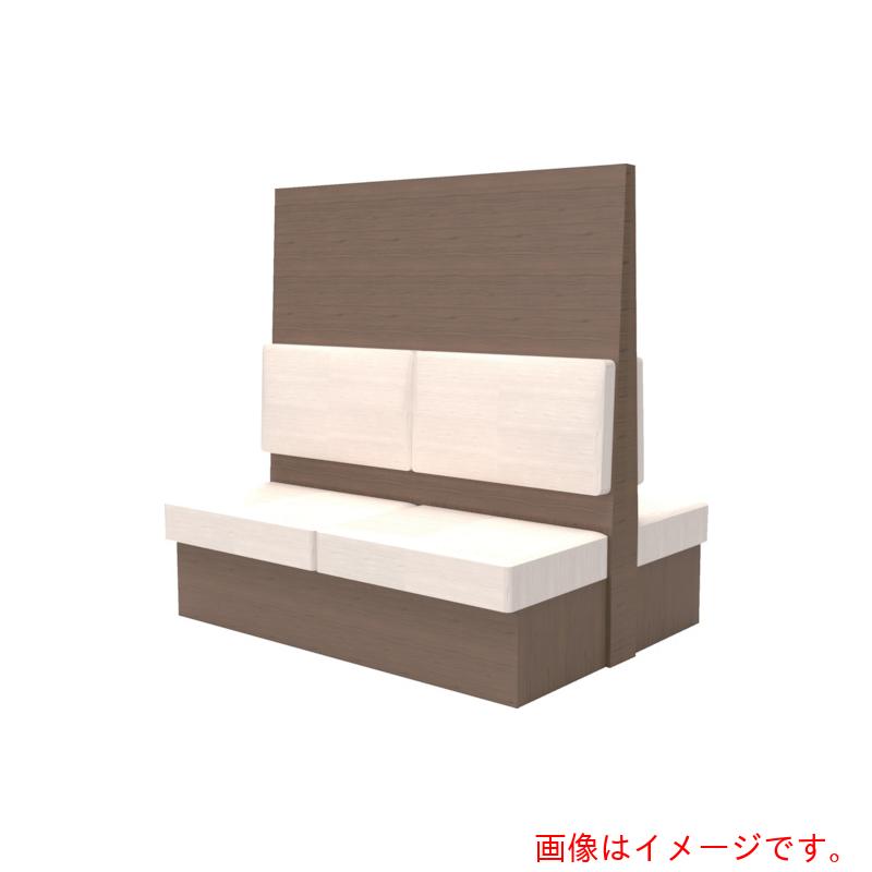 【別途貨物輸送あり】トラスコ中山（TRUSCO） TRUSCO ミーティングベンチダブル Ｈ１８００ＸＷ１８００ＸＤ９６０肌理タークブラウン 出どころなめし革白いこと 【品番：MBW66DBLW】