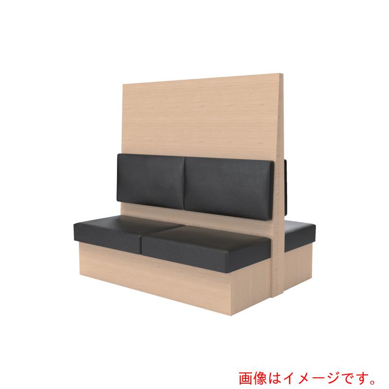 【別途貨物輸送あり】トラスコ中山（TRUSCO） TRUSCO ミーティングベンチダブル Ｈ１８００ＸＷ１８００ＸＤ９６０肌理自然的 出どころなめし革黒いこと 【品番：MBW66NLBK】
