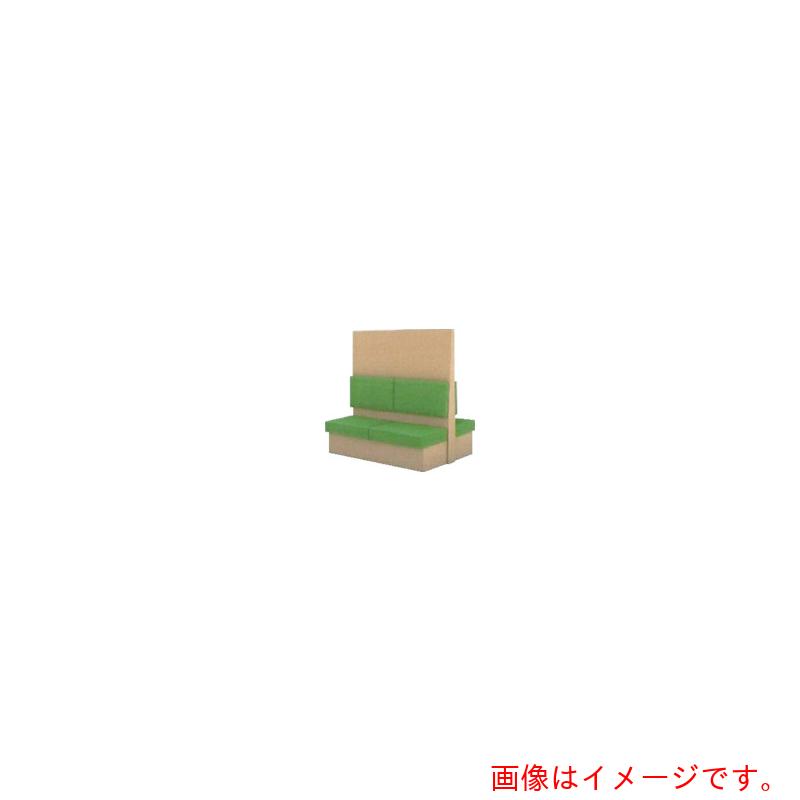 【別途貨物輸送あり】トラスコ中山（TRUSCO） TRUSCO ミーティングベンチダブル Ｈ１８００ＸＷ１８００ＸＤ９６０肌理自然的 出どころなめし革緑であること 【品番：MBW66NLGR】