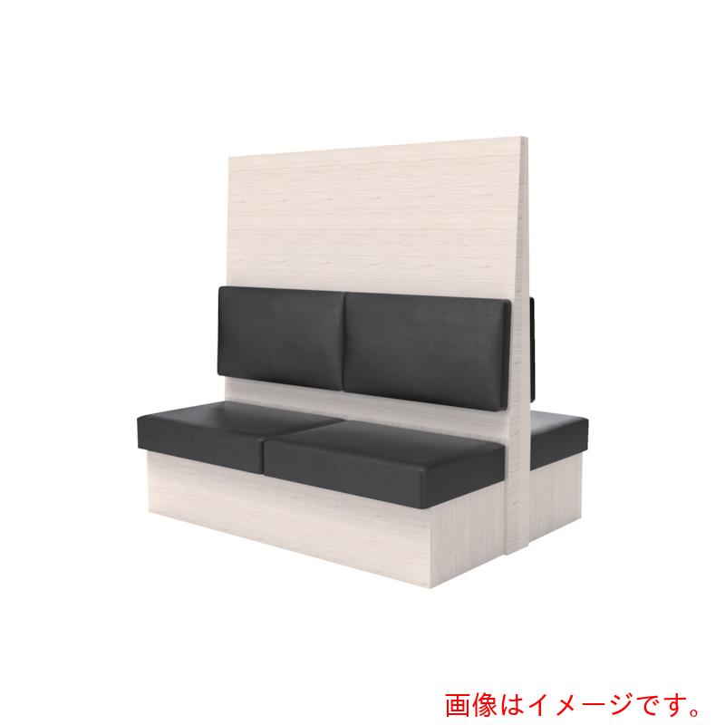 【別途貨物輸送あり】トラスコ中山（TRUSCO） TRUSCO ミーティングベンチダブル Ｈ１８００ＸＷ１８００ＸＤ９６０肌理白いこと 出どころなめし革黒いこと 【品番：MBW66WLBK】