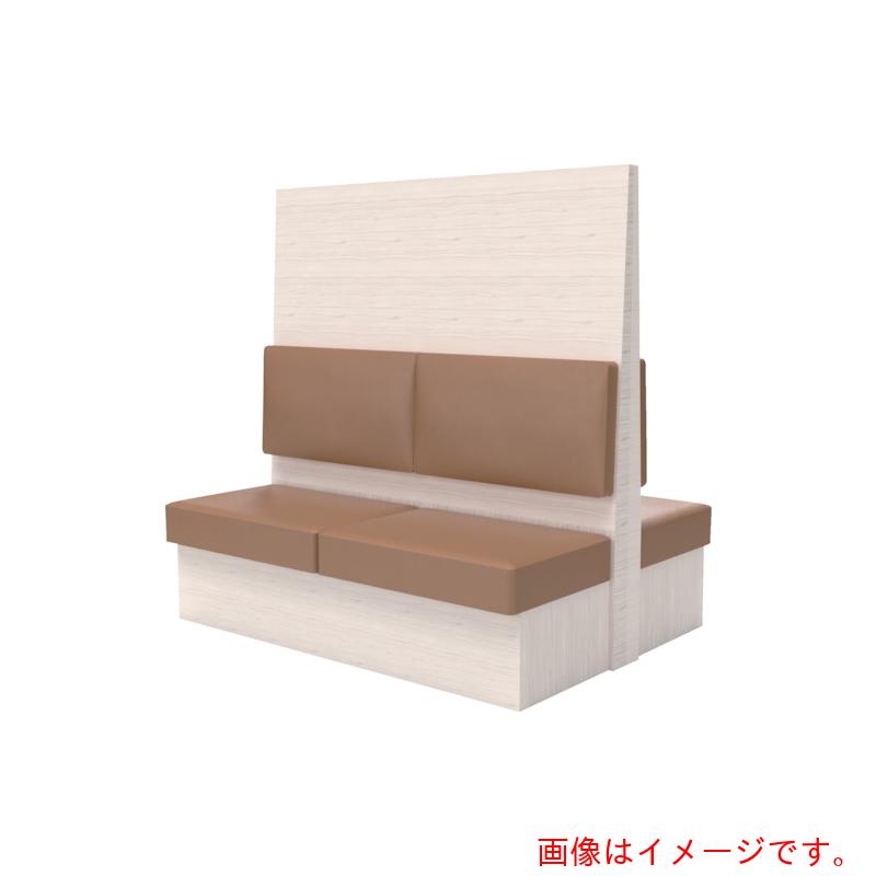 【別途貨物輸送あり】トラスコ中山（TRUSCO） TRUSCO ミーティングベンチダブル Ｈ１８００ＸＷ１８００ＸＤ９６０肌理白いこと 出どころなめし革赤銅色 【品番：MBW66WLBR】