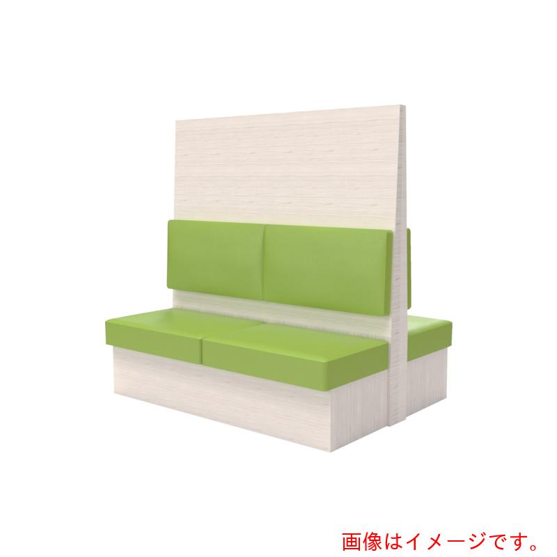 【別途貨物輸送あり】トラスコ中山（TRUSCO） TRUSCO ミーティングベンチダブル Ｈ１８００ＸＷ１８００ＸＤ９６０肌理白いこと 出どころなめし革緑であること 【品番：MBW66WLGR】