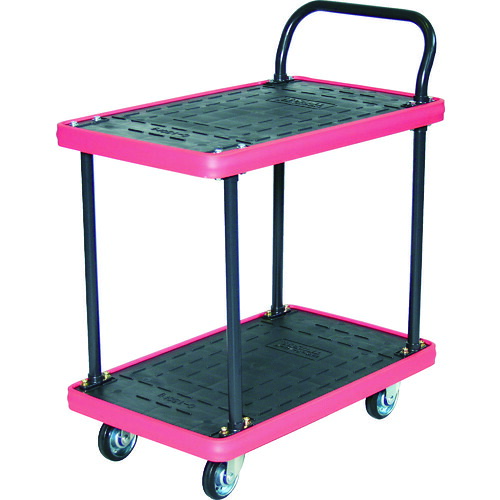 トラスコ中山(TRUSCO) TRUSCO MKP樹脂製台車 2段式 716×436 【品番:MKP-154】|住設プロ 店
