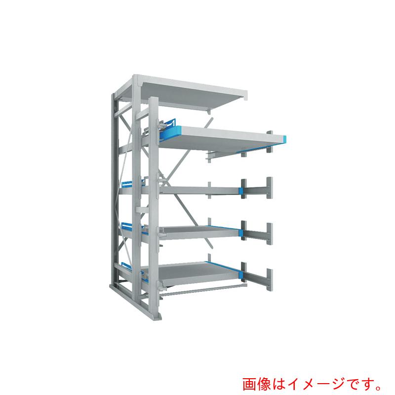 【別途送料あり】トラスコ中山（TRUSCO）　TRUSCO　フルスライダーラック　スライド４段　スチール板付　連結　【品番：NSFP-24-4R】