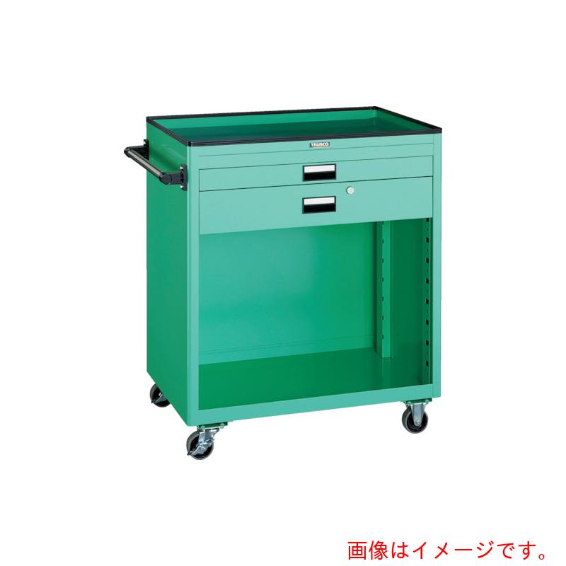 【別途送料あり】トラスコ中山（TRUSCO）　TRUSCO　ツールワゴン　７５０Ｘ５００　浅１深１引出　幕板付　ホワイト　【品番：NTS-711P-W】｜住設プロ　店
