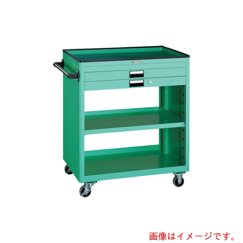 【別途送料あり】トラスコ中山（TRUSCO）　TRUSCO　ツールワゴン　７５０Ｘ５００　浅１深１引出付　ホワイト　【品番：NTS-720-W】｜住設プロ　店 57,559円