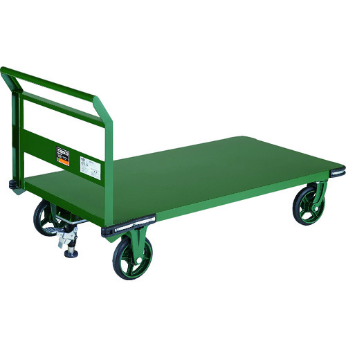 【別途送料あり】トラスコ中山(TRUSCO) TRUSCO 鋼鉄製運搬車 1400X750 Φ200鋳物車輪 Lストッパー付 【品番:OH-1LSS】|住設プロ 店