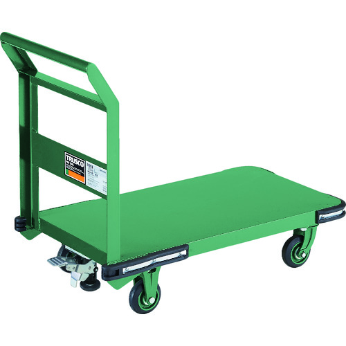 トラスコ中山（TRUSCO）　TRUSCO　鋼鉄製運搬車　８００Ｘ４５０　Φ１００鋳物車輪　Ｌストッパー付　【品番：OH-3SS】