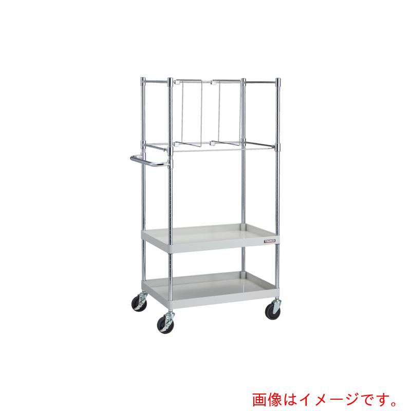 トラスコ中山（TRUSCO）　TRUSCO　ツールワゴン　フェニックスワゴン　省音　７５０Ｘ５００ＸＨ１５００　立掛け用　ホワイト　【品番：PEW-1572KS-W】