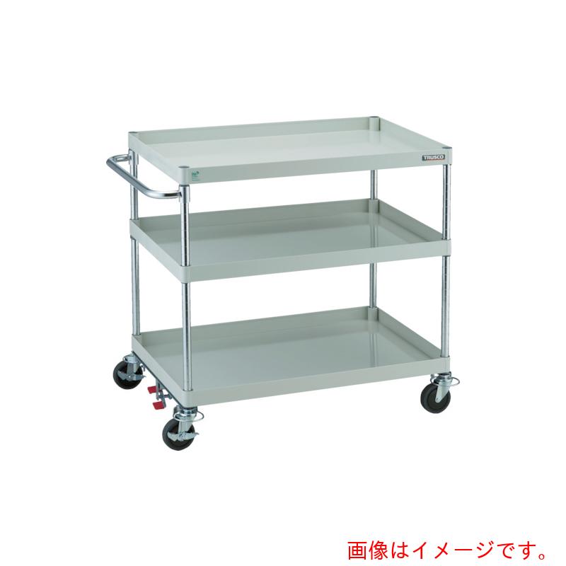 トラスコ中山(TRUSCO) TRUSCO ツールワゴン フェニックスワゴン 省音 900X600 4輪S付 ヤンググリーン 【品番:PEW-993-4B-YG】|住設プロ 店