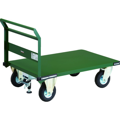 【別途送料あり】トラスコ中山(TRUSCO) TRUSCO 鋼鉄製運搬車 1200X750 空気入タイヤ Lストッパー付 【品番:PH-1-ARSS】|住設プロ 店
