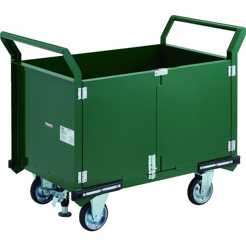 【別途送料あり】トラスコ中山（TRUSCO）　TRUSCO　鋼鉄製運搬車　９００Ｘ６００　観音扉　プレス車輪　Ｌストッパー付　【品番：PH-26PSS】 84,192円