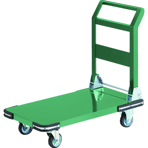 トラスコ中山（TRUSCO）　TRUSCO　鋼鉄製運搬車　折りたたみ式　８００Ｘ４５０　Φ１００プレス車　【品番：PHO-3】