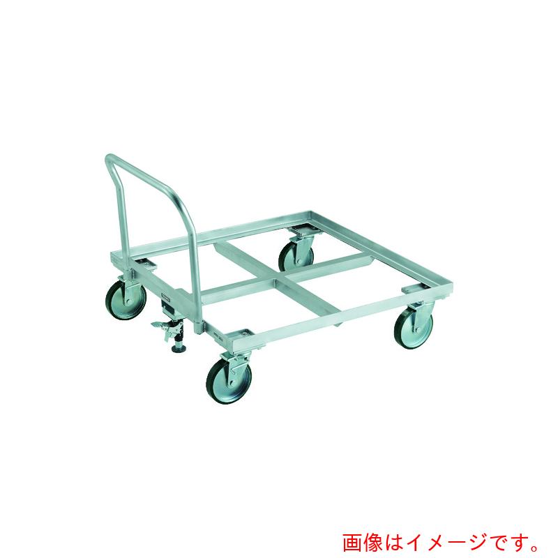 【別途貨物輸送あり】トラスコ中山（TRUSCO） TRUSCO 調色板手押し車 １米トン用 １１００ｘ１１００ 手持ち部分付 ストッパー付 【品番：PLK-10-1111HS】