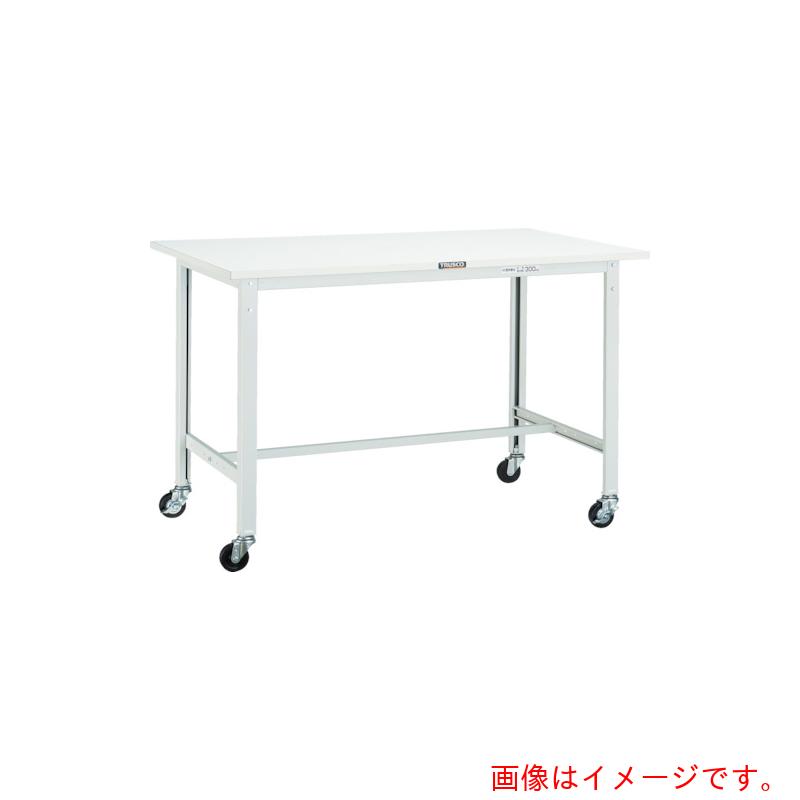 トラスコ中山（TRUSCO）　TRUSCO　軽荷重作業台（１５０ｋｇ）ＡＥ型　９００Ｘ６００ＸＨ８０８　φ７５キャスター付　グリーン色　【品番：RAE-0960C75】