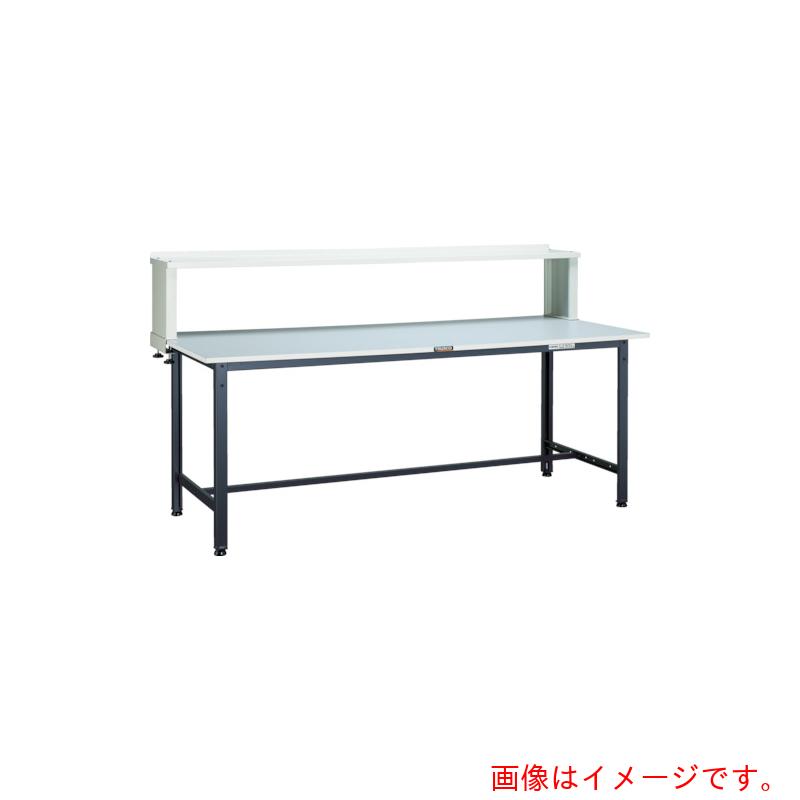 トラスコ中山（TRUSCO）　TRUSCO　軽荷重作業台（３００ｋｇ）ＡＥ型　９００Ｘ６００ＸＨ１０４４（全高）　上棚付　グリーン色　【品番：RAE-0960YURB】