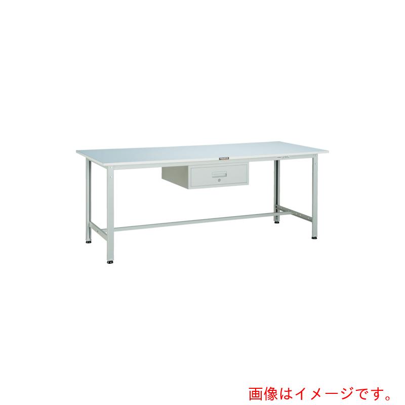 【別途送料あり】トラスコ中山(TRUSCO) TRUSCO 軽荷重作業台(300kg)AE型 1200X750XH740 1段引出付 ホワイト色 【品番:RAE-1200F1 W】|住設プロ 店