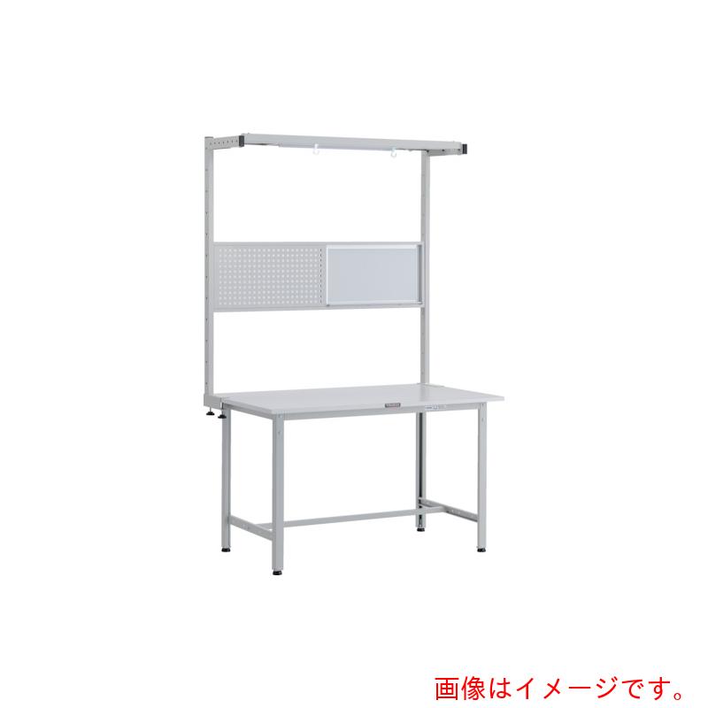 【別途送料あり】トラスコ中山（TRUSCO）　TRUSCO　軽荷重作業台（３００ｋｇ）ＡＥ型　１２００Ｘ９００ＸＨ１９４８（全高）　ツールハンガーフルセット付　ホワイト色　【品番：RAE-1209THFS W】