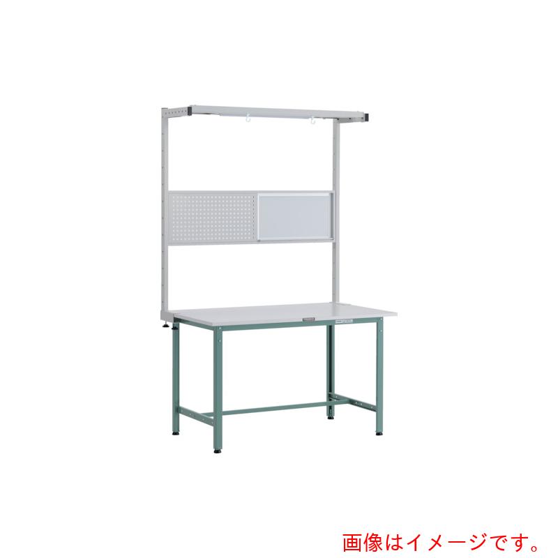 【別途送料あり】トラスコ中山(TRUSCO) TRUSCO 軽荷重作業台(300kg)AE型 1200X600XH740 ツールハンガーフルセット付 グリーン色 【品番:RAE-1260THFS】|住設プロ 店