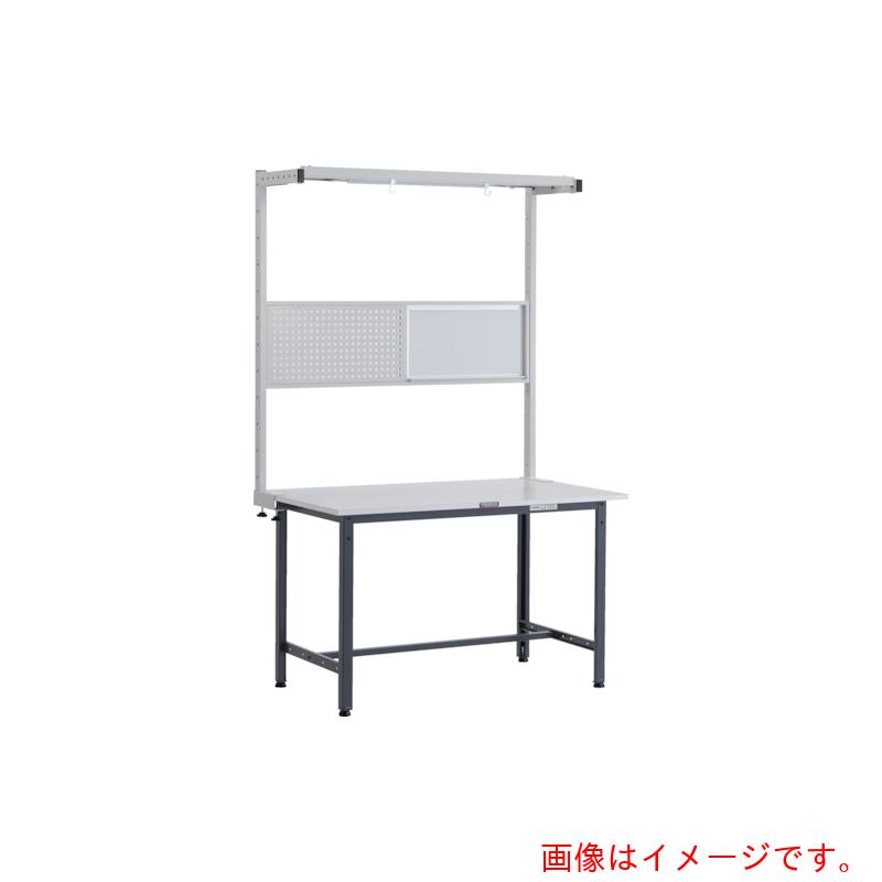 【別途送料あり】トラスコ中山（TRUSCO）　TRUSCO　軽荷重作業台（３００ｋｇ）ＡＥ型　１２００Ｘ６００ＸＨ１９４８（全高）　ツールハンガーフルセット付　ダークグレー色　【品番：RAE-1260THFS DG】