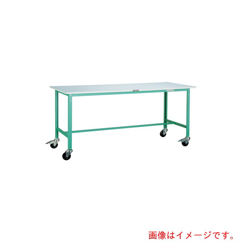 【別途送料あり】トラスコ中山（TRUSCO）　TRUSCO　軽荷重作業台（１５０ｋｇ）ＡＥ型　１５００Ｘ７５０ＸＨ８４５　φ１００キャスター付　ダークグレー色　【品番：RAE-1500C100 DG】