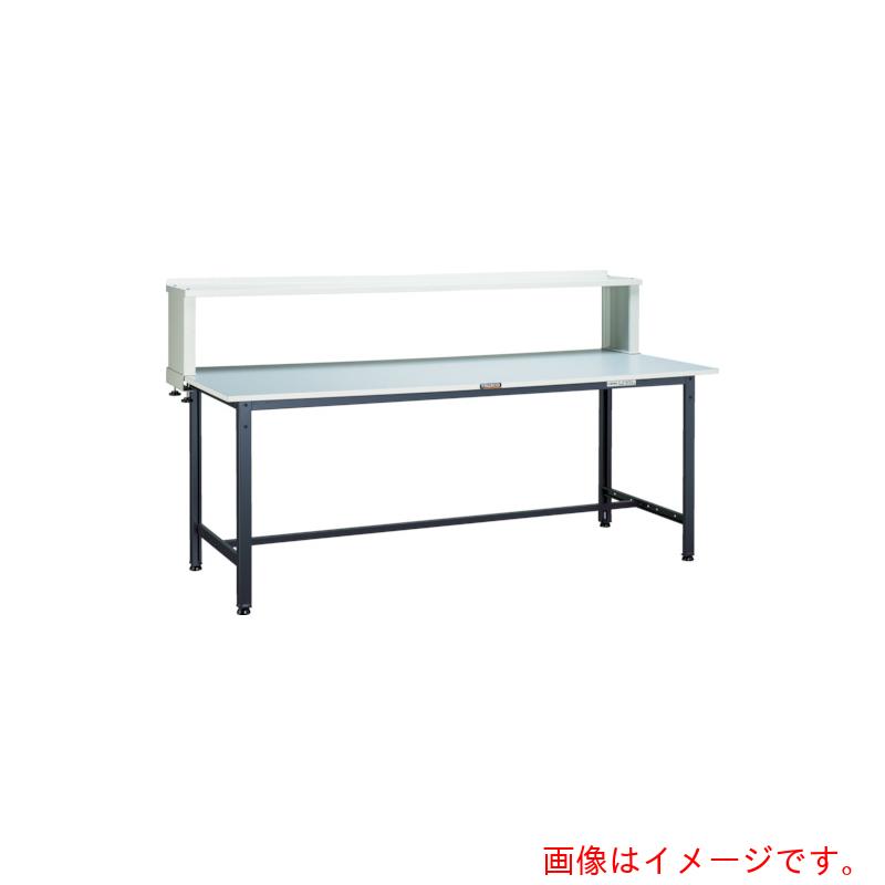 【別途送料あり】トラスコ中山（TRUSCO）　TRUSCO　軽荷重作業台（３００ｋｇ）ＡＥ型　１５００Ｘ９００ＸＨ１０４４（全高）　上棚付　ダークグレー色　【品番：RAE-1509YURB DG】