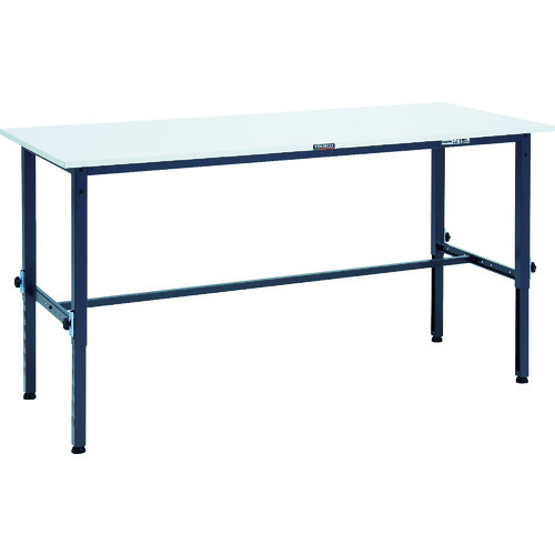 【別途送料あり】トラスコ中山（TRUSCO）　TRUSCO　軽荷重作業台高さ調節式（１５０ｋｇ）ＡＥＭ型　１８００Ｘ７５０ＸＨ６５０～９５０　基本タイプ　ダークグレー色　【品番：RAEM-1800 DG】